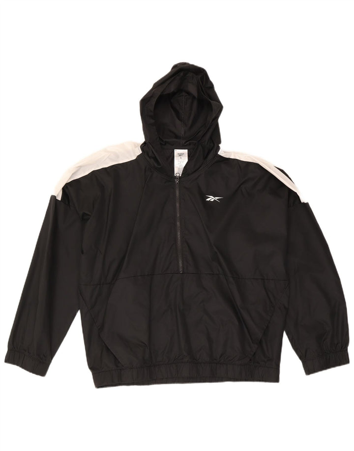 Damska kurtka dresowa Reebok Oversize z kapturem UK 16/18, duża czarna