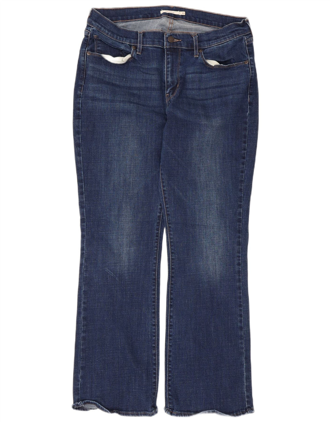 Damskie jeansy Levi's Curvy Bootcut W33 L30 Niebieska bawełna