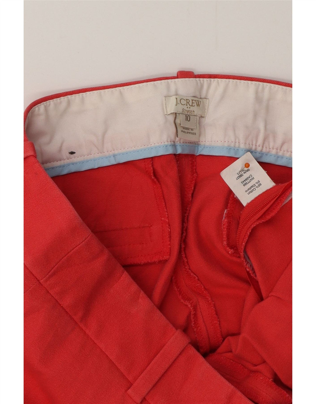 Spodnie damskie J. CREW o krótkim kroju US 10 Large W32 L25 Red