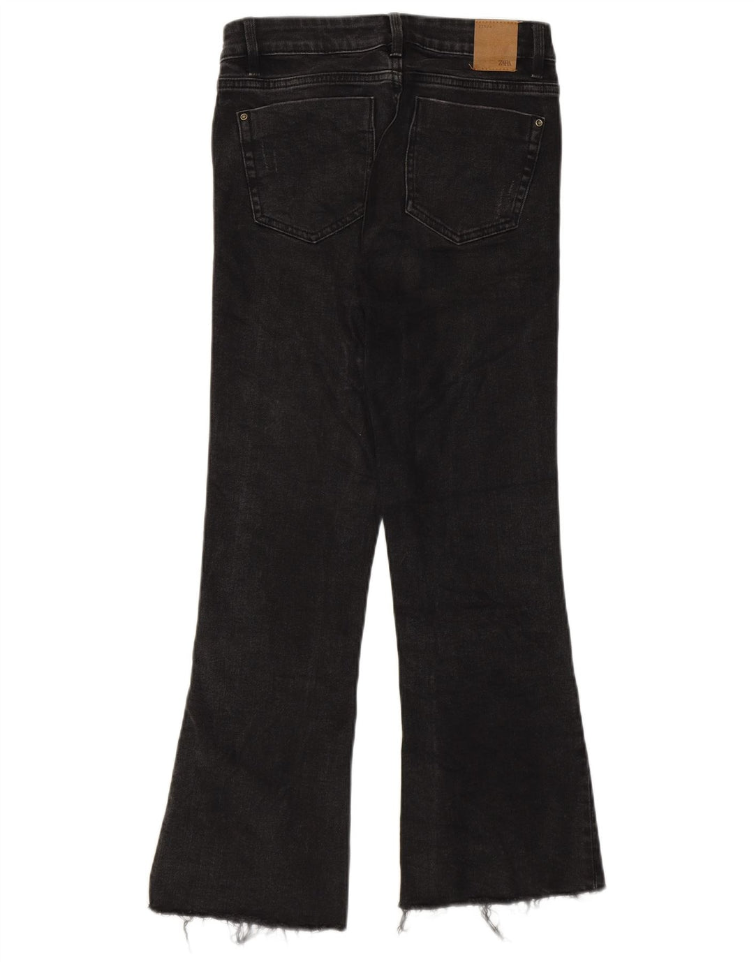 Jeansy damskie Zara Crop Bootcut EU 34 2XS W24 L25 Szare