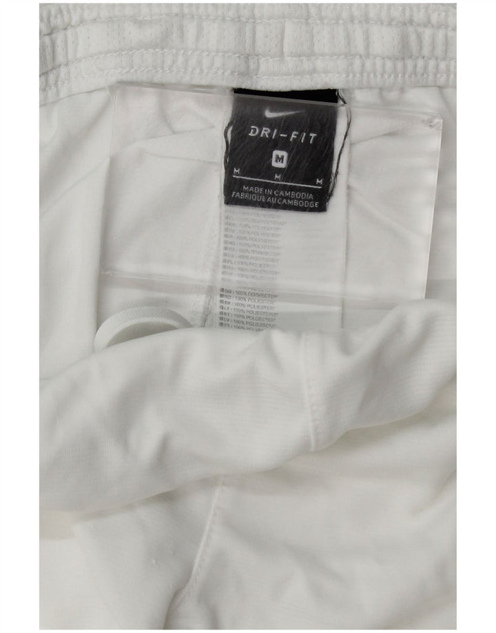 Męskie spodenki sportowe Nike Dri Fit, średni biały poliester
