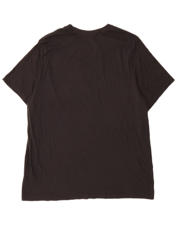 Męski T-shirt z grafiką Nike, 2XL, czarna, bawełniana