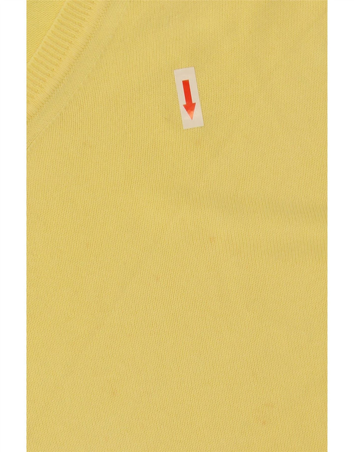 Męski sweter Zara z dekoltem w kształcie litery V, XL, żółty