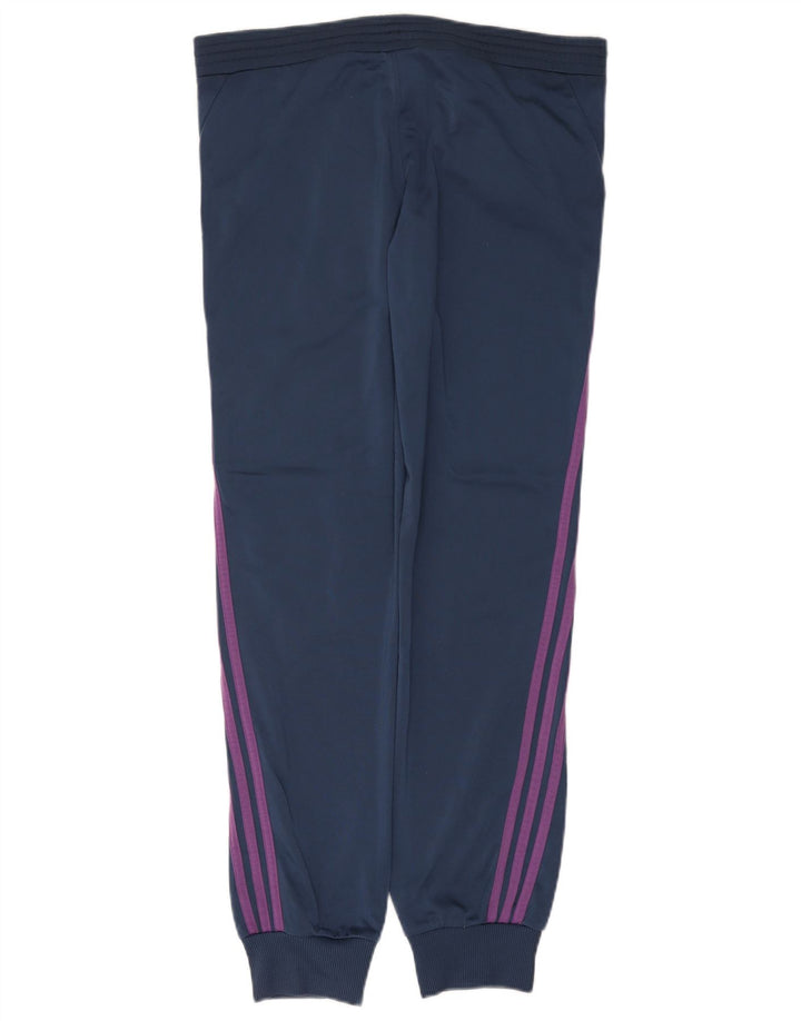 Damskie spodnie dresowe ADIDAS Joggers UK 10, małe, granatowe, poliestrowe