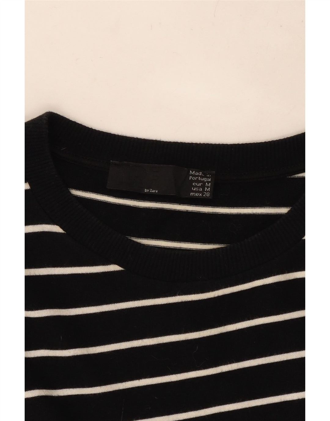 Damska asymetryczna sukienka ZARA z rękawem 3/4 UK 14, średnie czarne paski