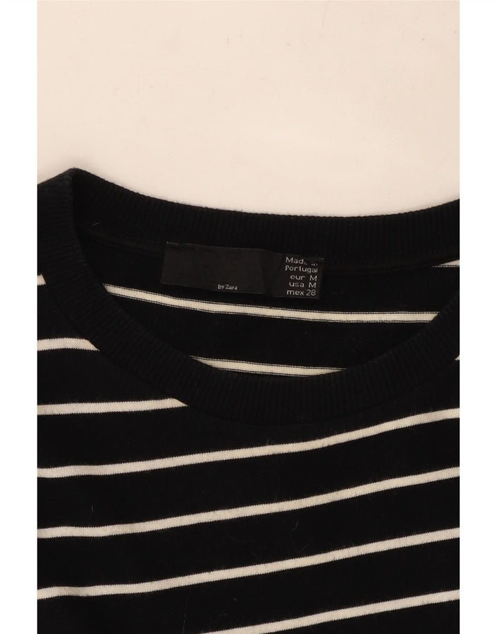 Damska asymetryczna sukienka ZARA z rękawem 3/4 UK 14, średnie czarne paski