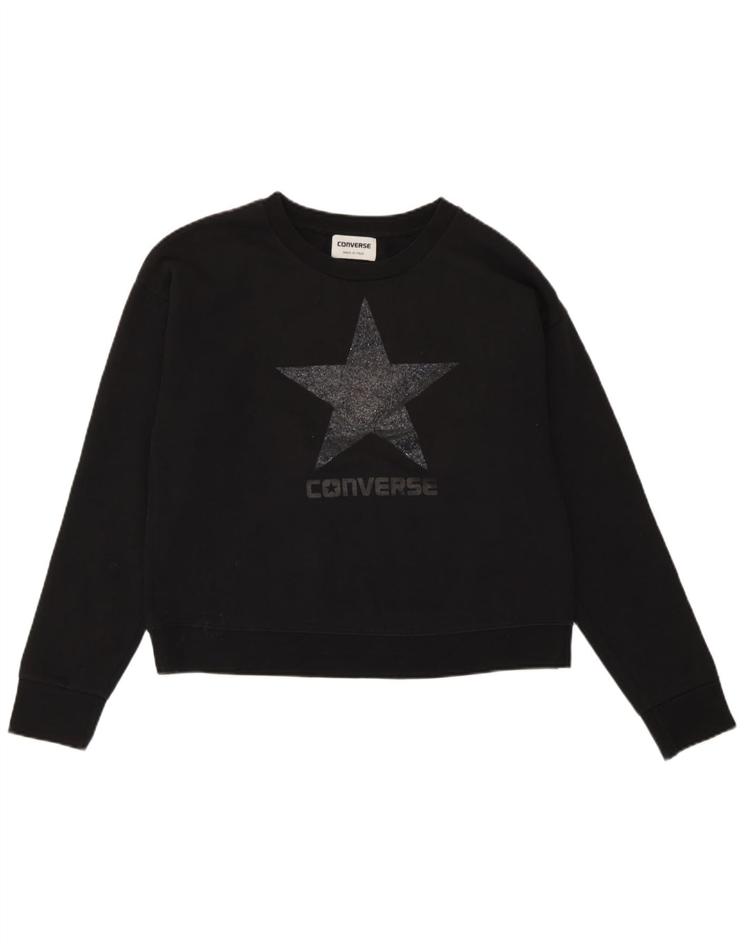 Damska bluza Converse Graphic Oversized Sweter UK 10 Small Black