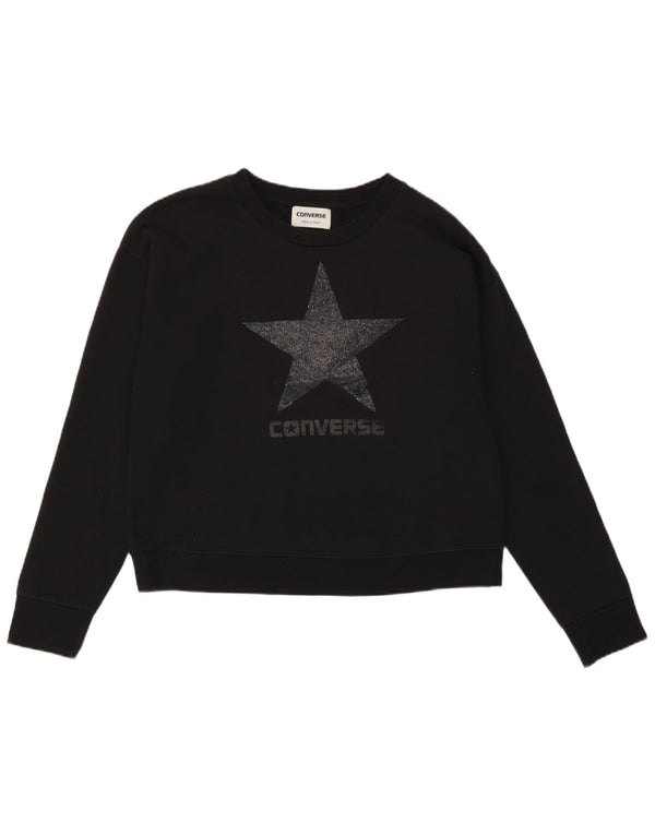 Damska bluza Converse Graphic Oversized Sweter UK 10 Small Black