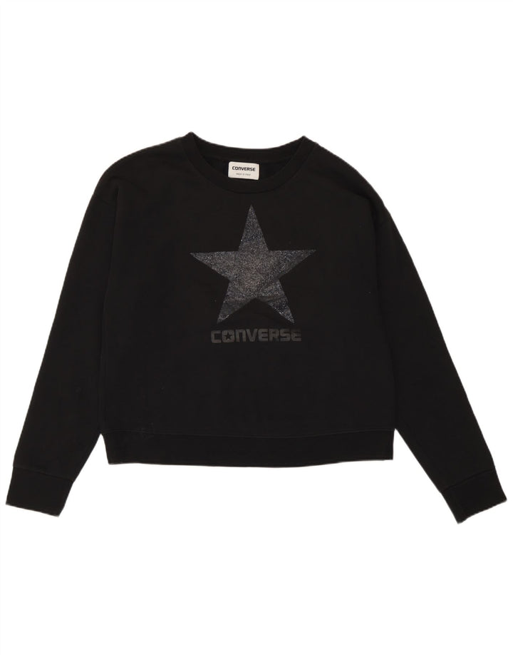 Damska bluza Converse Graphic Oversized Sweter UK 10 Small Black