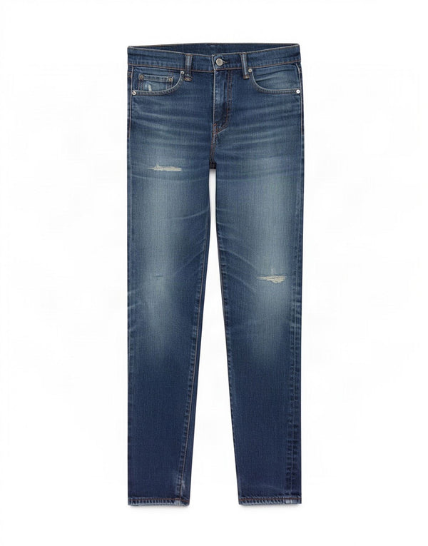Męskie jeansy Levi's 508 w trudnej sytuacji W29 L32 Niebieska bawełna