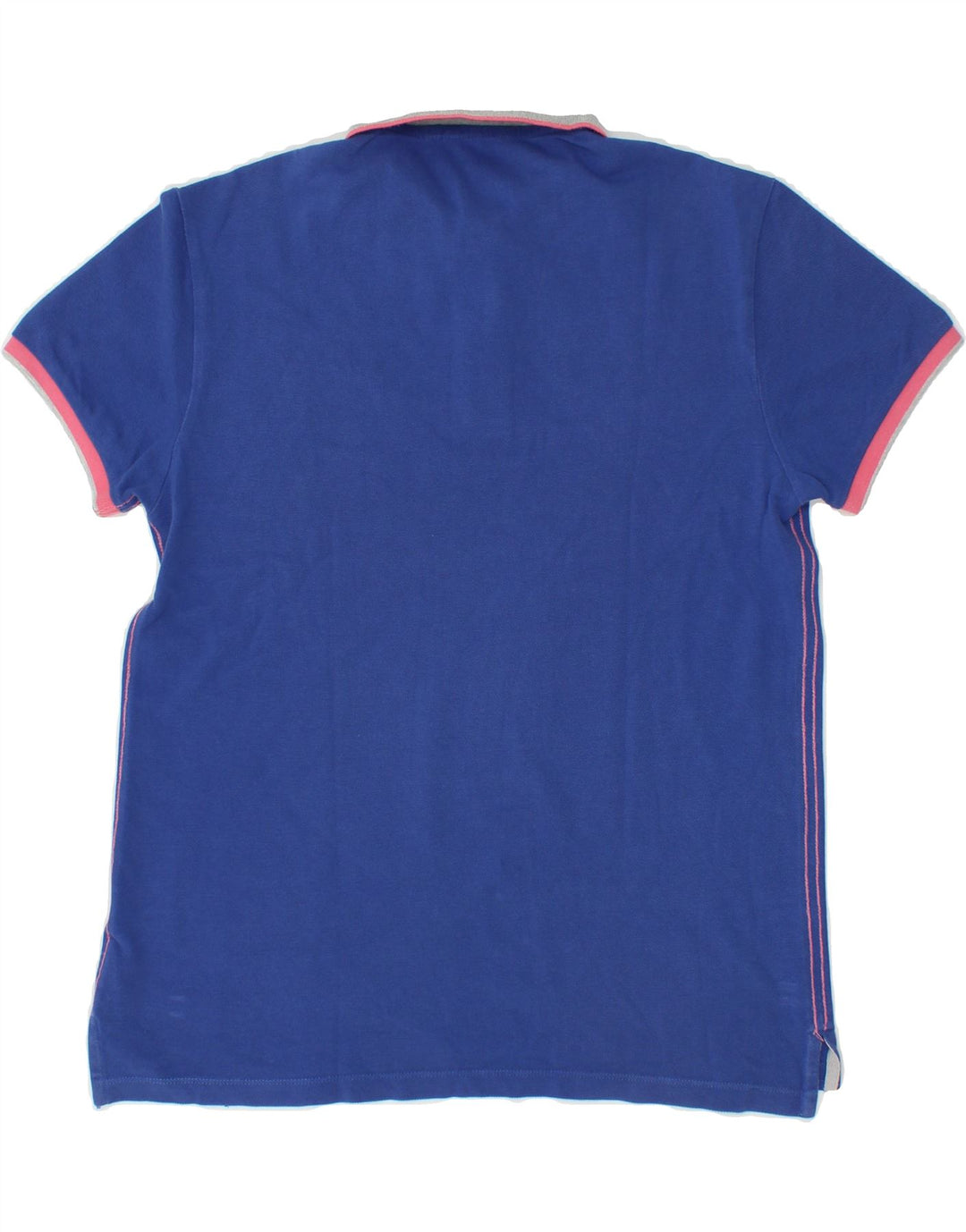 VINTAGE Boys Polo Shirt 13-14 Years Blue Cotton Vintage Vintage and Second-Hand Vintage from Messina Hembry 