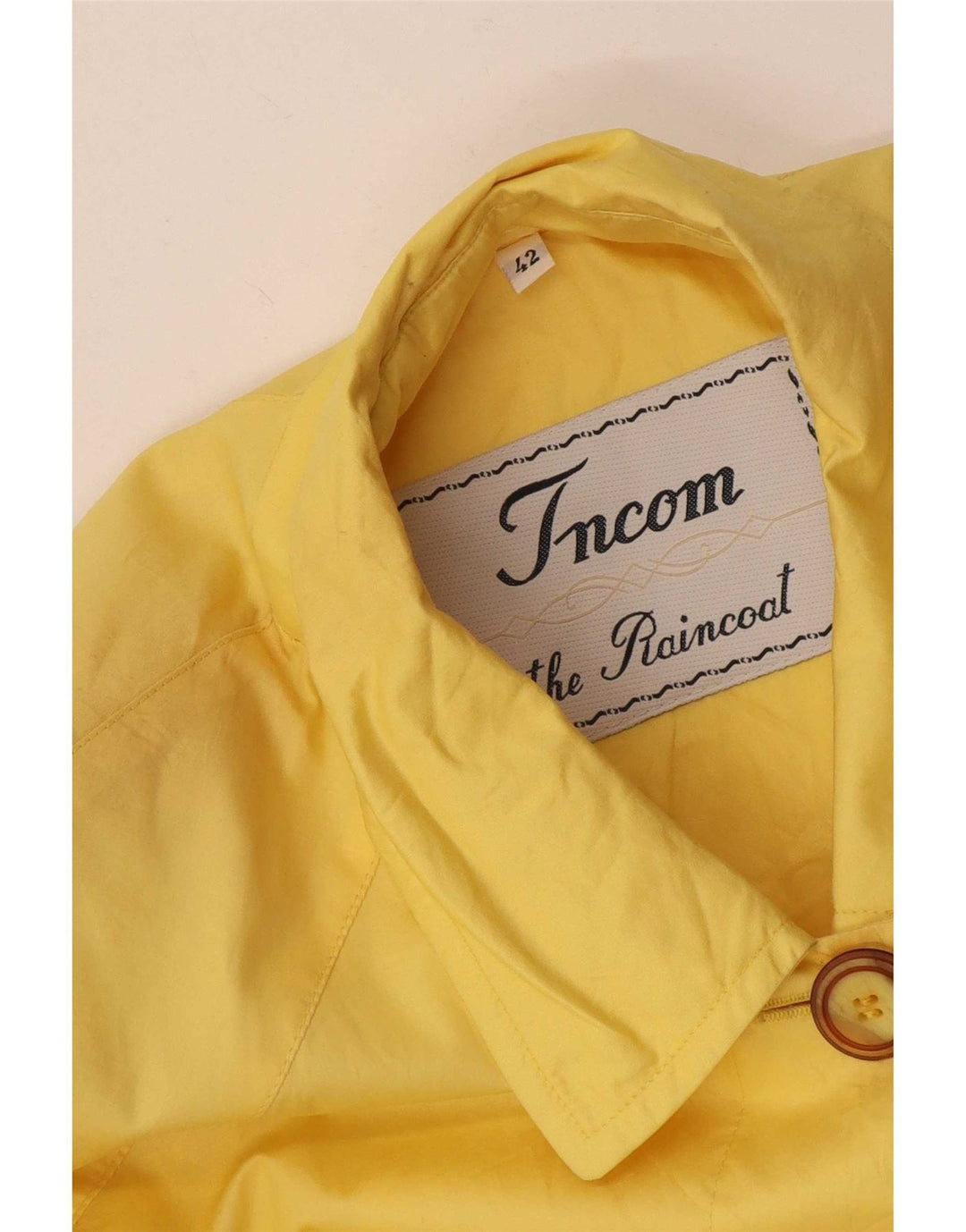 Damski płaszcz przeciwdeszczowy Incom Oversize EU 42, duży, żółty