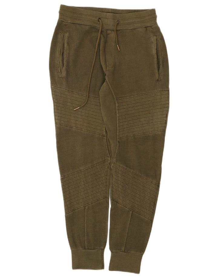 Męskie spodnie dresowe Zara Joggers, średnia bawełna khaki