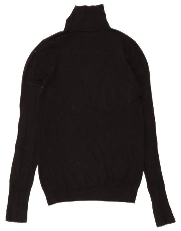 Damski sweter z golfem Zara UK 8 Small Black Wiskoza