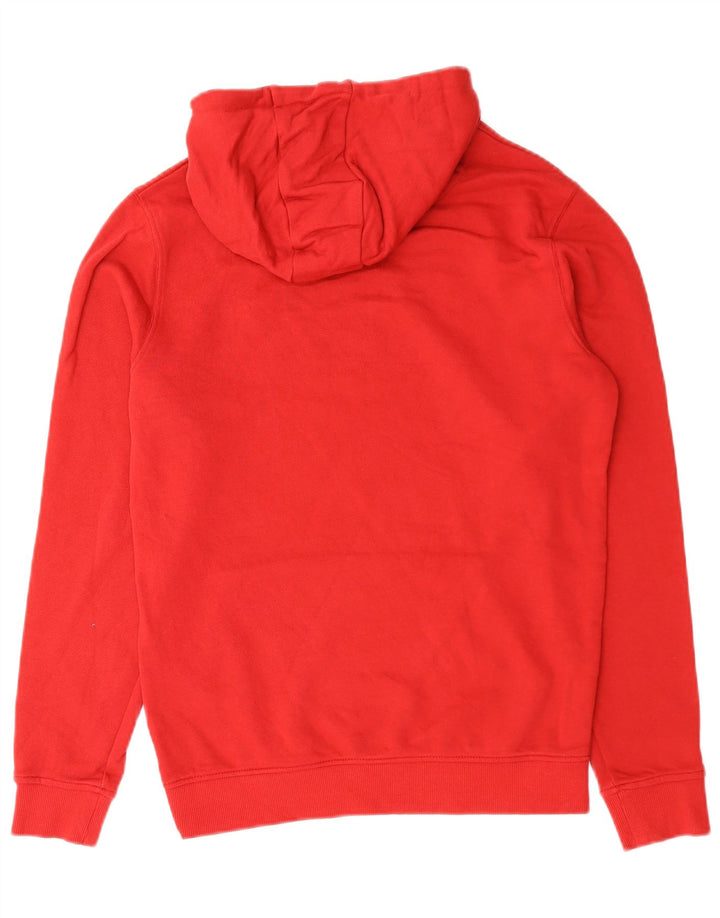 Męski sweter z kapturem Lyle & Scott, mały, czerwony, bawełniany