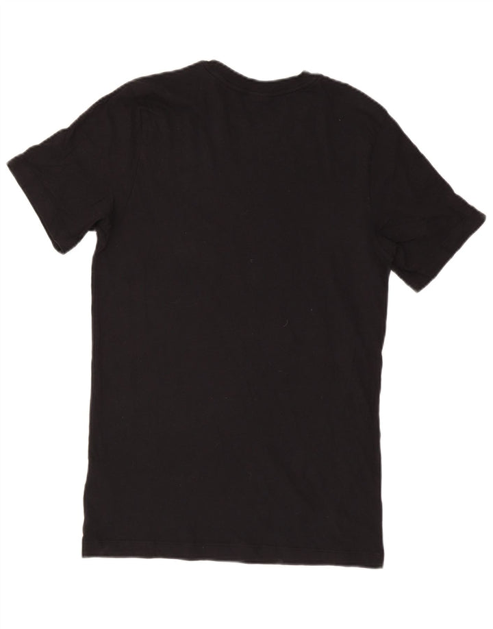 Męski T-shirt z grafiką Nike, mały, czarny, bawełniany