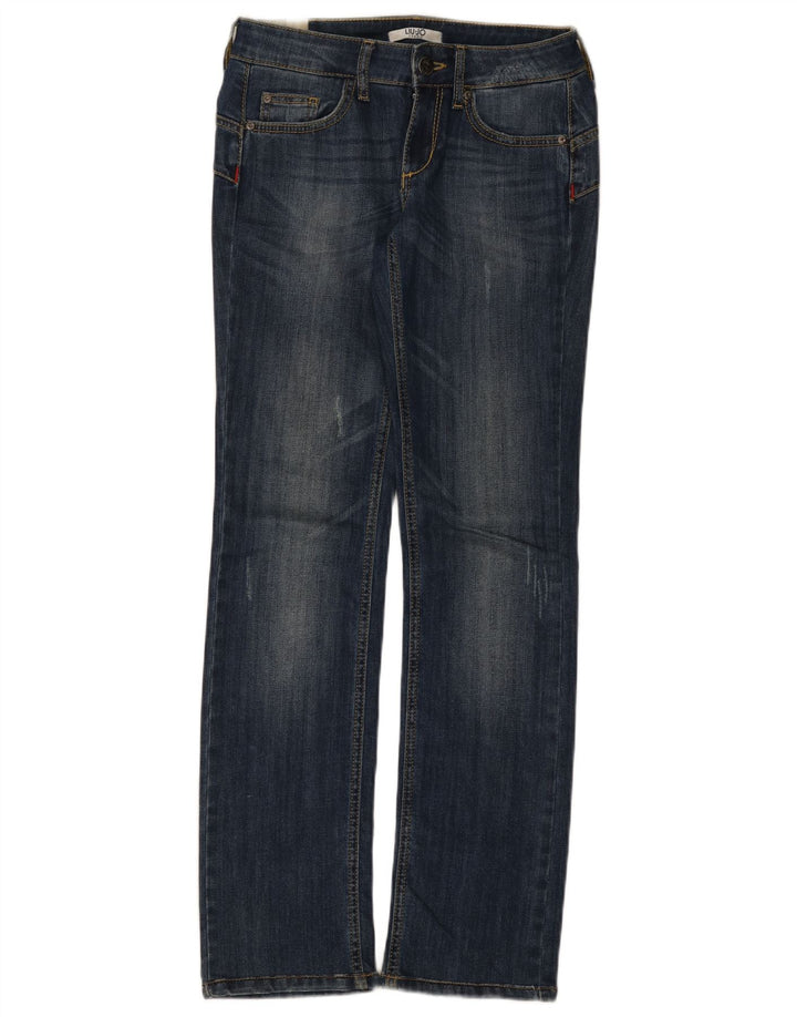 Damskie jeansy Bootcut Liu Jo W28 L31 granatowe