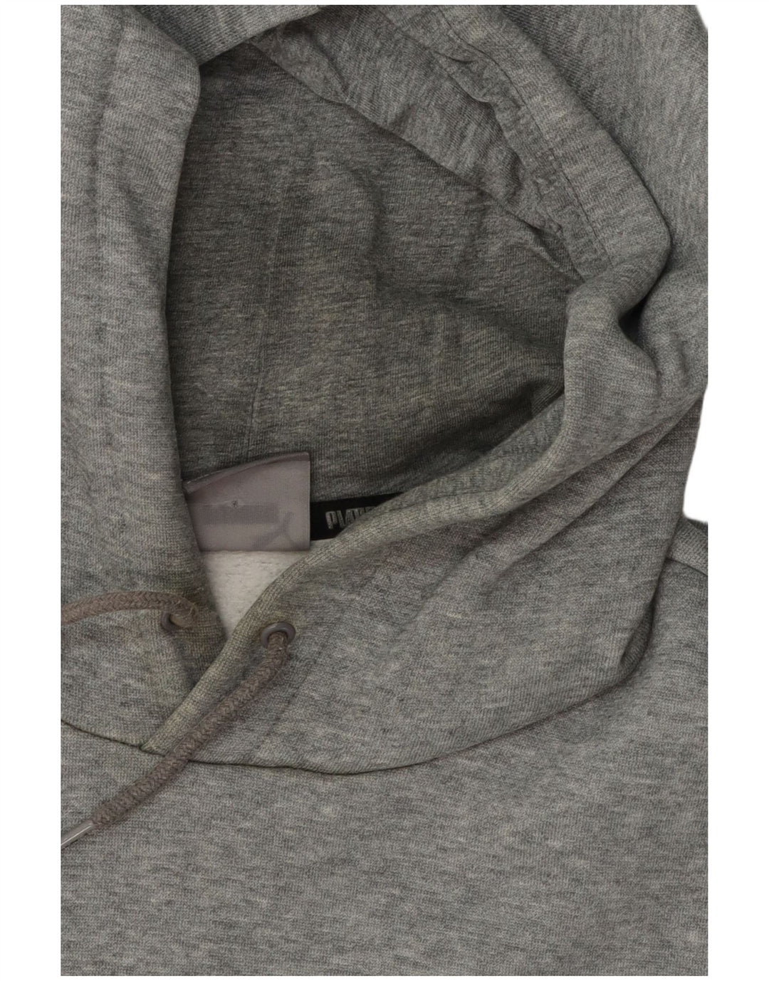 Męski sweter z kapturem Puma z grafiką, średnioszary, bawełniany w cętki