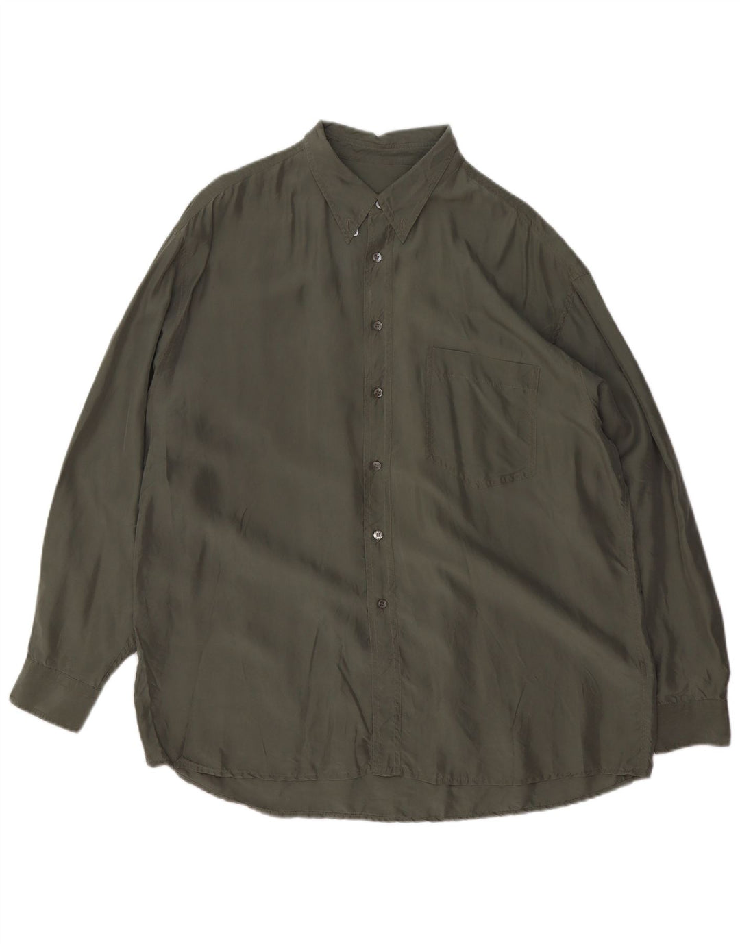 Koszula męska VINTAGE 2XL Khaki Jedwab