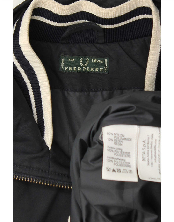 Chłopięca kurtka bomber Fred Perry 11-12 lat, szary nylon
