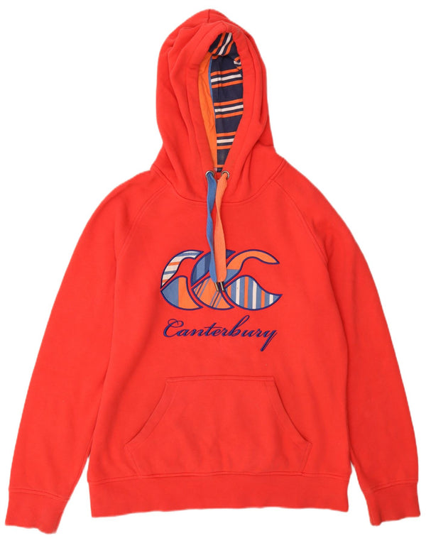Damska bluza z kapturem Canterbury Uglies Graphic UK 14, średnia czerwona bawełna