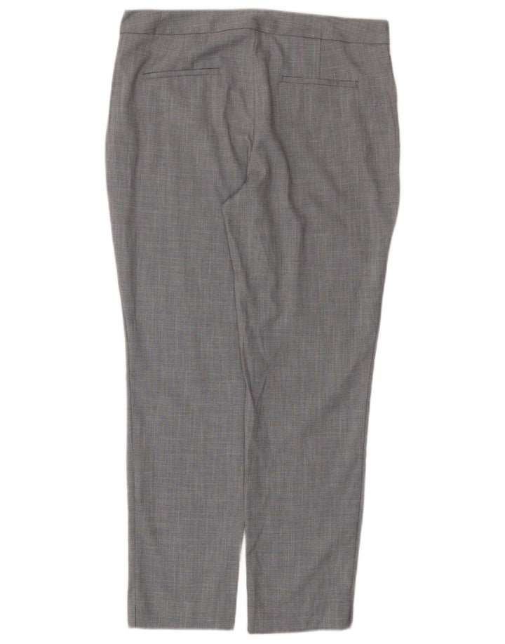 Damskie spodnie garniturowe Zara EU 40 Medium W30 L27 Szary poliester w jodełkę