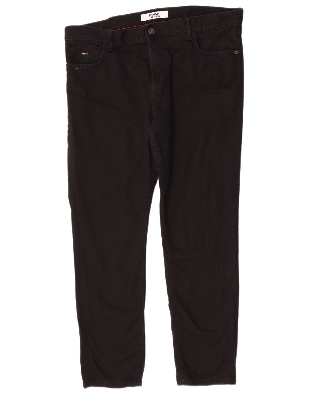 Męskie jeansy slim fit Tommy Hilfiger W38 L30 Czarna bawełna