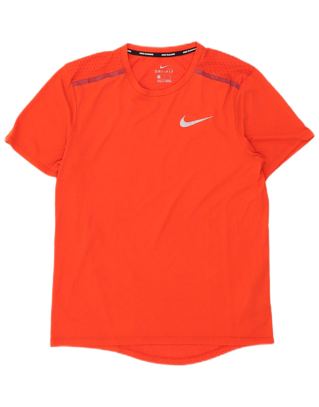 Męski T-shirt Nike Dri Fit, mały, czerwony, poliestrowy
