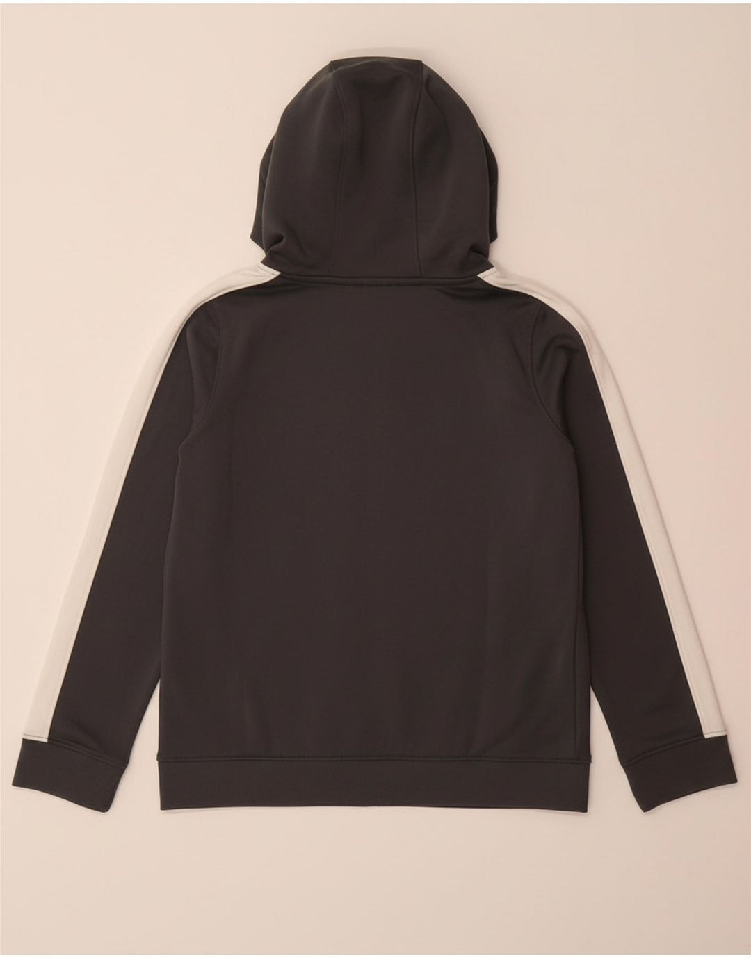 UNDER ARMOUR Chłopięcy sweter z kapturem i zamkiem, 9-10 lat, średnioszary, z blokami kolorów