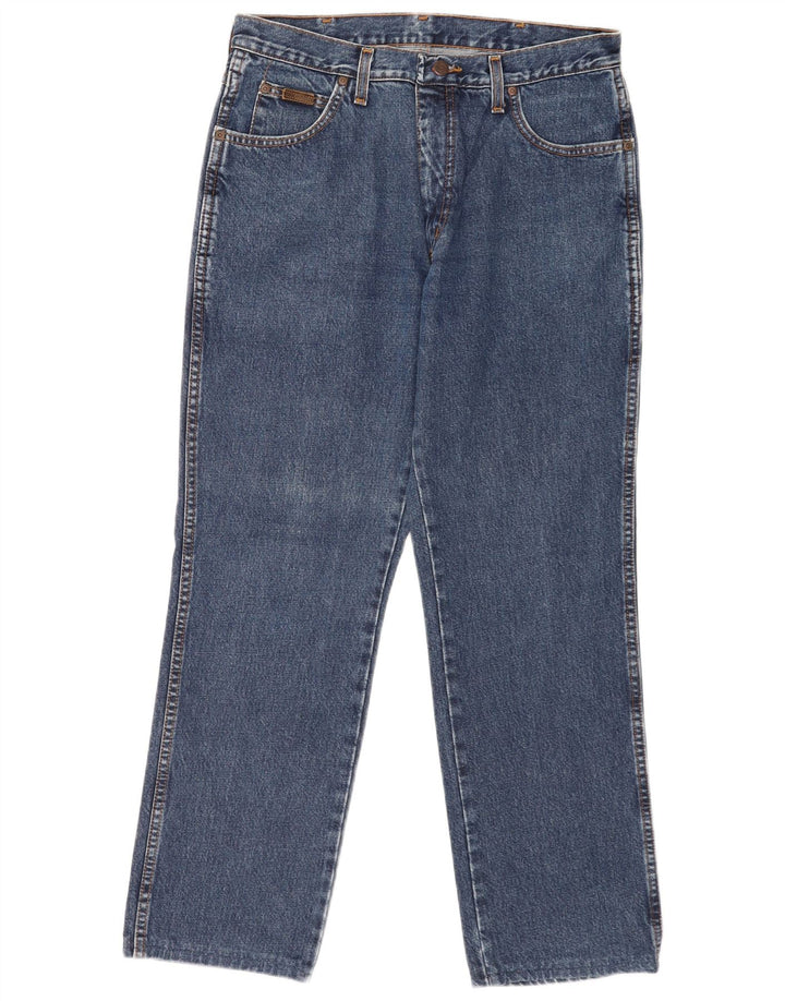 Męskie jeansy Wrangler Texas Straight W34 L29 Niebieskie, bawełniane