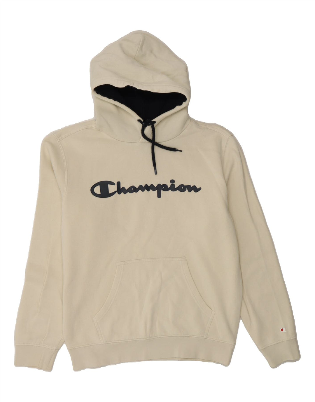 CHAMPION Mens Graphic Hoodie Jumper Medium Grey Cotton Vintage Champion and Second-Hand Champion from Messina Hembry 