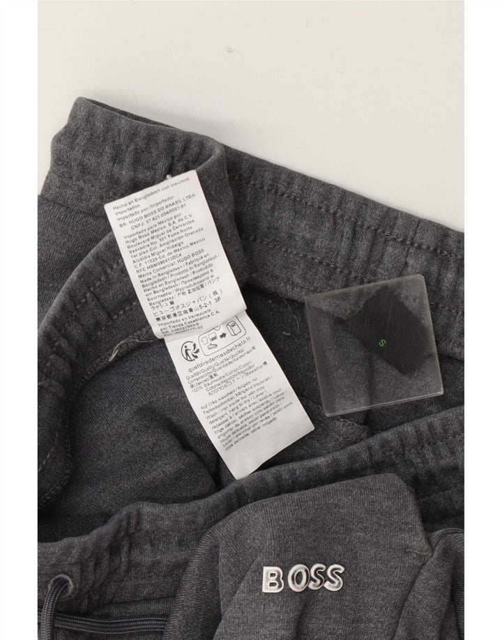 Męskie spodnie dresowe Hugo Boss, małe, szare, bawełniane
