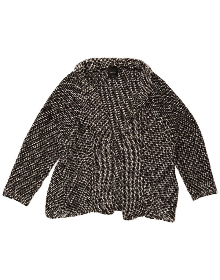 Damski sweter oversize Zara UK 14, średni szary, nakrapiany
