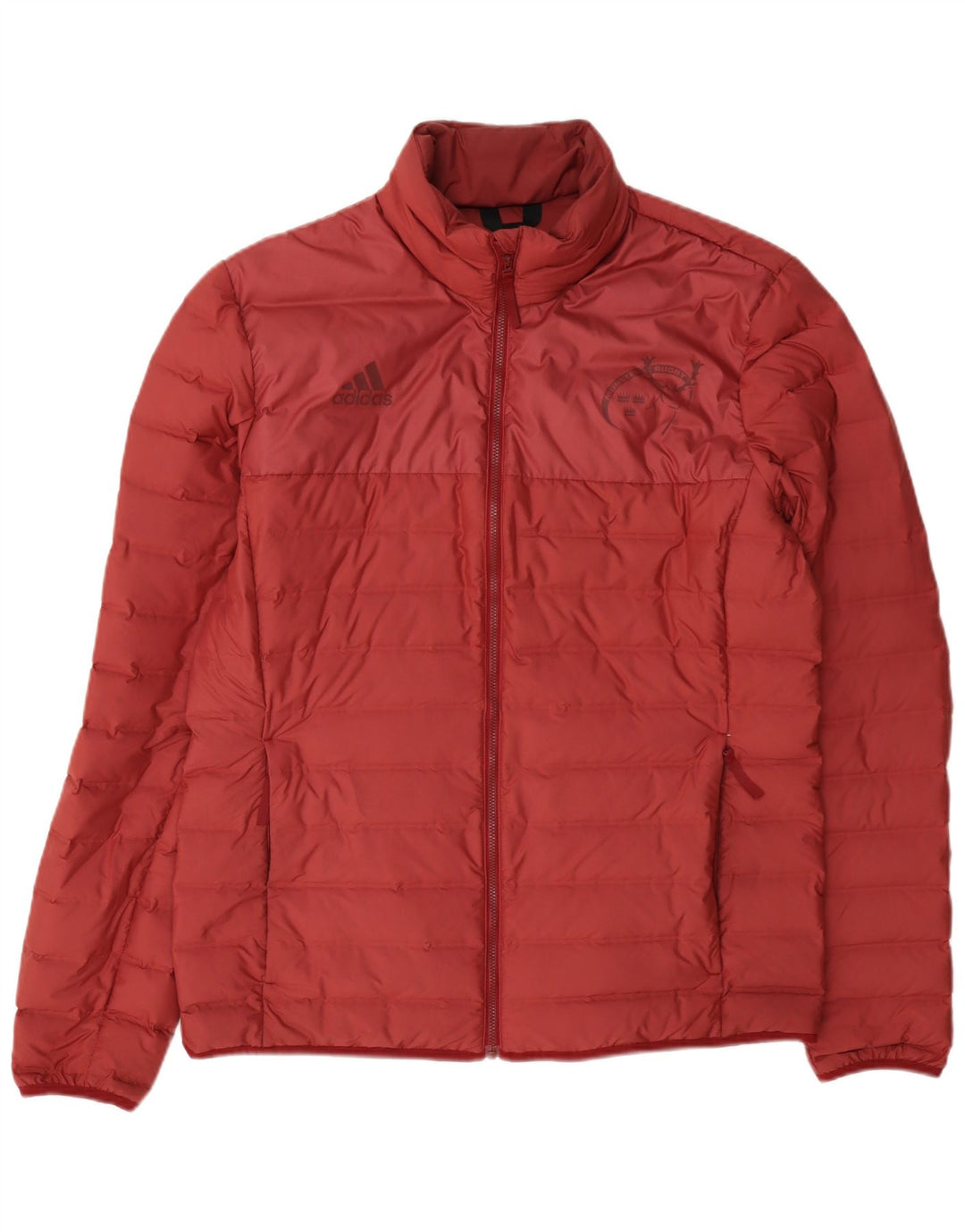 Adidas Męskie Munster Rugby Padded Jacket UK 40 Duży Burgundowy Poliester