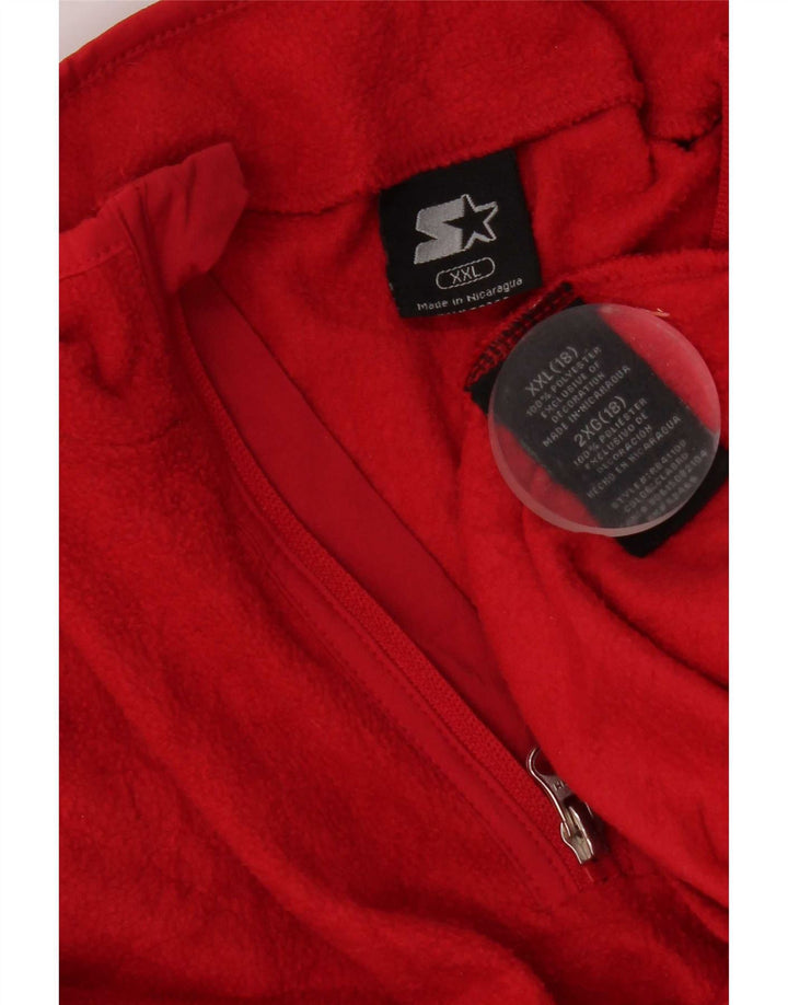 Damski sweter polarowy Starter z zamkiem błyskawicznym UK 20 2XL Czerwony poliester