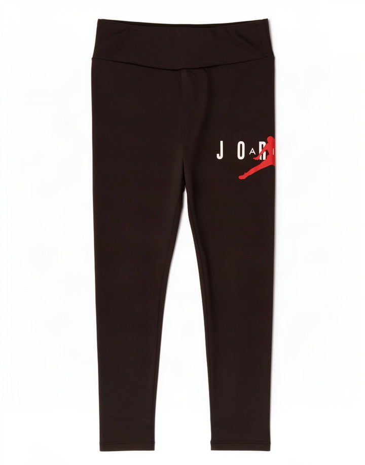 Dziewczęce legginsy z grafiką Jordan 10-11 lat, średni czarny poliester