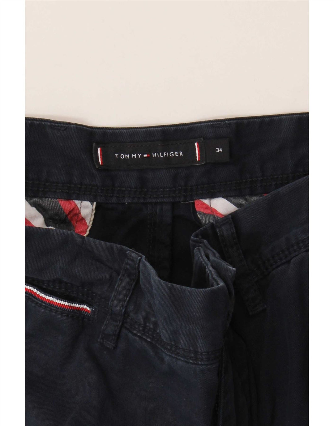 Męskie spodenki cargo Tommy Hilfiger W34, duże, granatowe