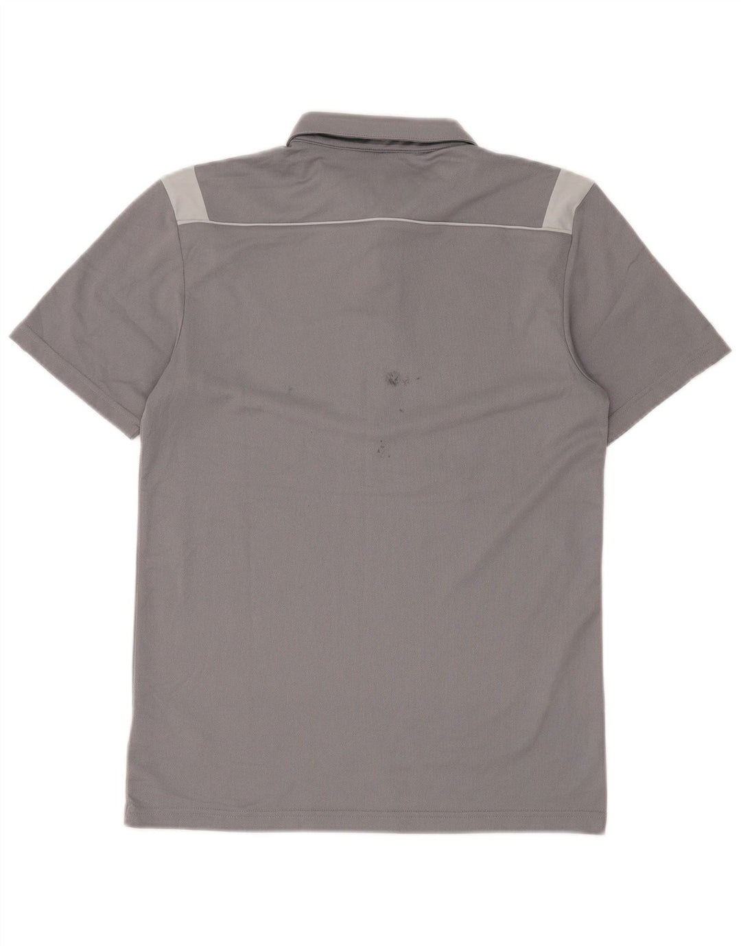 Męska koszulka polo Adidas Climalite, mała, szara, z blokami kolorów, poliester