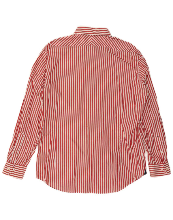 Koszula męska Tommy Hilfiger rozmiar 43 17 XL, bawełniana w czerwone prążki