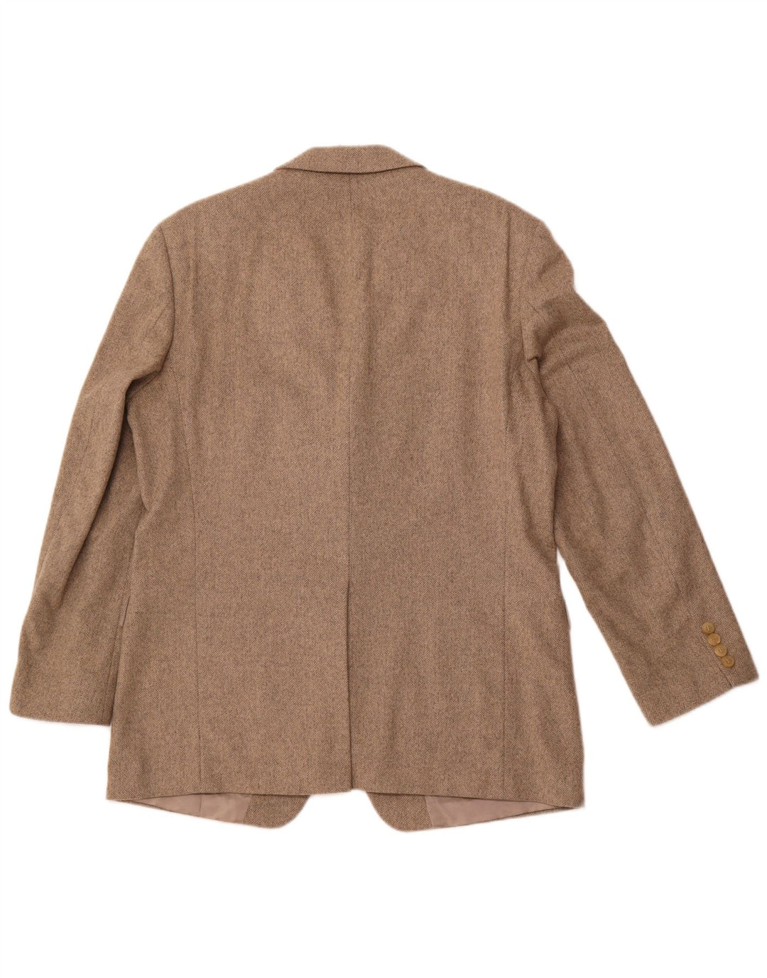 Męska marynarka HUGO BOSS Rossellini IT 52 XL, brązowa w jodełkę