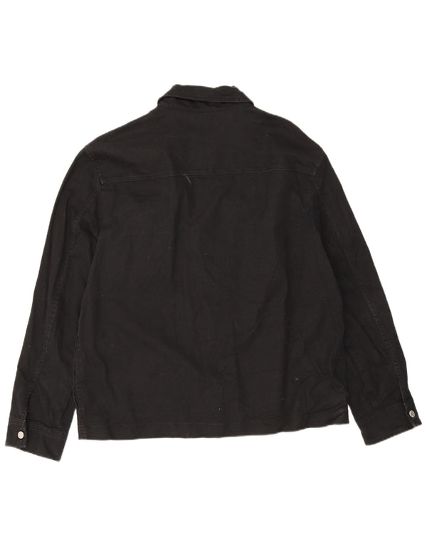 Męska kurtka bomberka Zara UK 42 XL, czarna bawełna