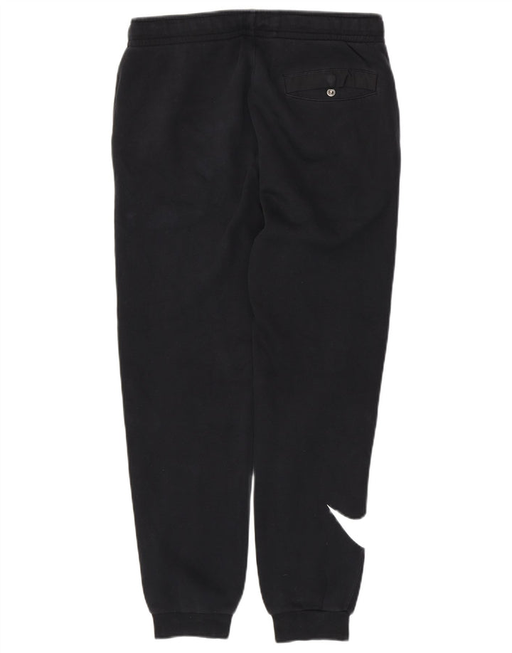 Męskie spodnie dresowe NIKE z grafiką, małe, czarne, bawełniane