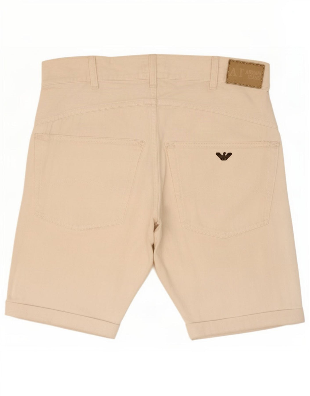 Męskie spodenki jeansowe Armani, średnie W30, biała bawełna