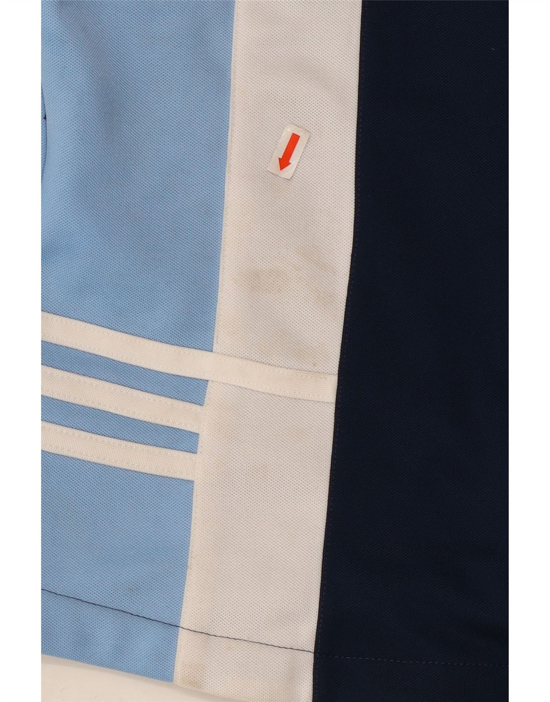 Damska kurtka dresowa ADIDAS UK 16, duża, granatowa, z blokami kolorów