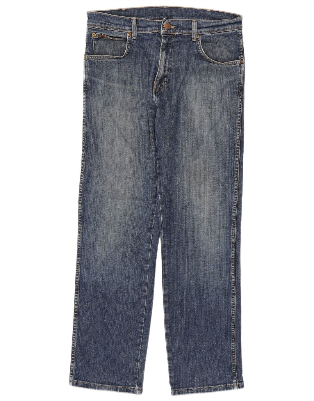 Męskie proste dżinsy Wrangler W32 L30 niebieskie
