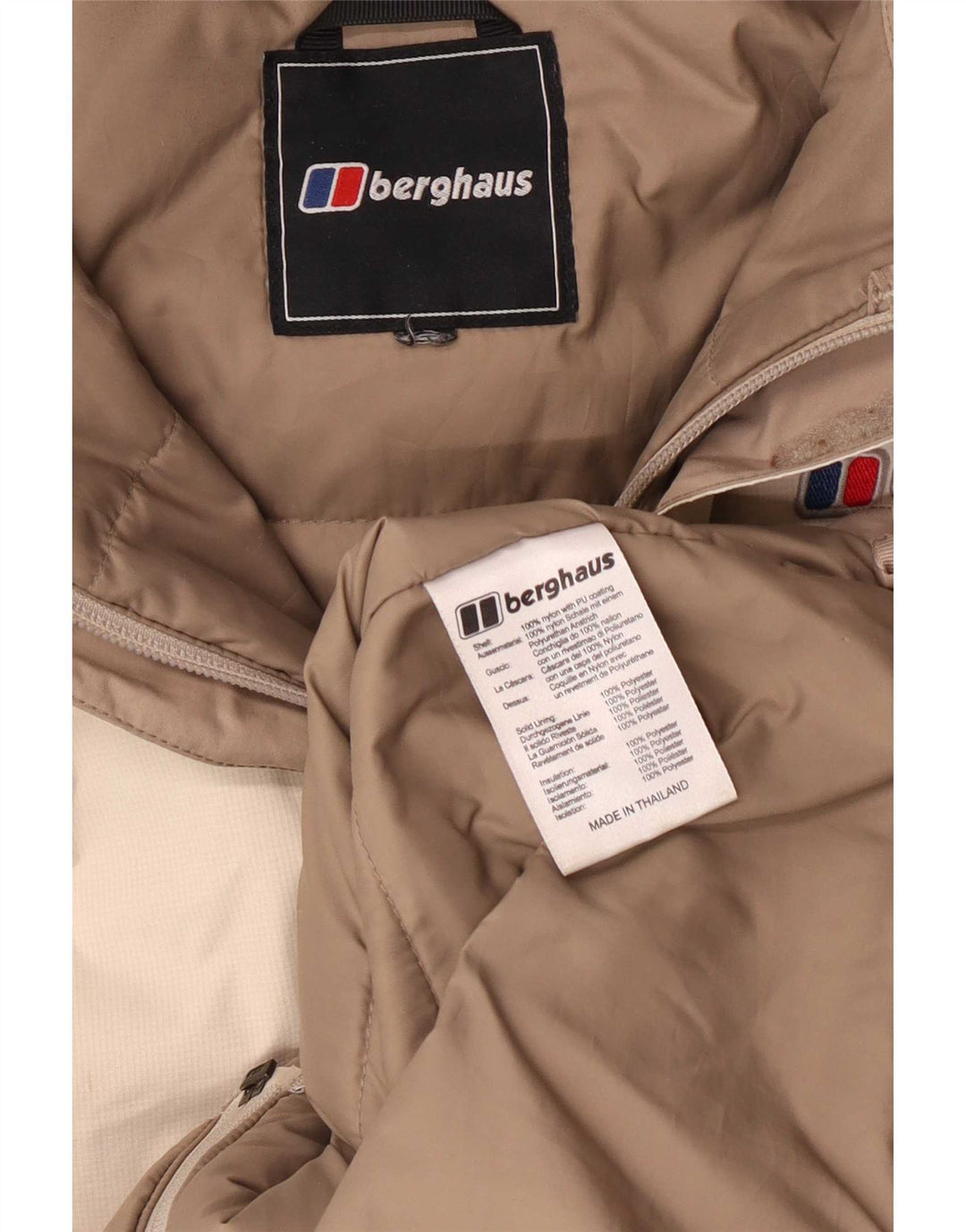 Damska kurtka wiatrówka oversize Berghaus UK 14 w kolorze średniego beżu
