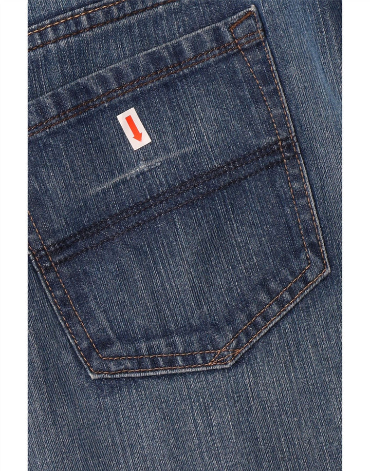 Marks & Spencer Męskie niebieskie dżinsy Harbor Straight W40 L29 Niebieskie bawełniane