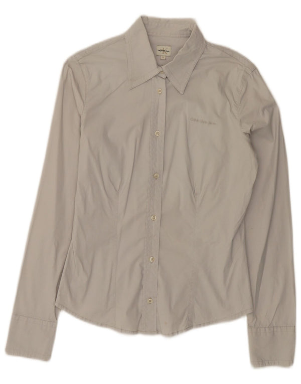 Koszula damska Calvin Klein Jeans UK 12, średnioszara, bawełniana