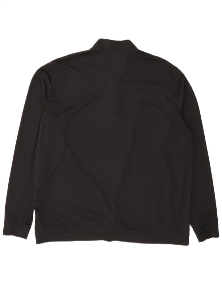 Męska bluza Adidas z zamkiem błyskawicznym, 2XL, czarny poliester