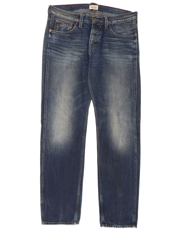 Tommy Hilfiger Mens Straight Jeans W34 L34 Blue